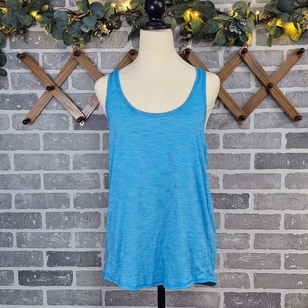 Lululemon‎ Salute the Sun II Singlet Heather Lakeside Racerback Tank Top Size M